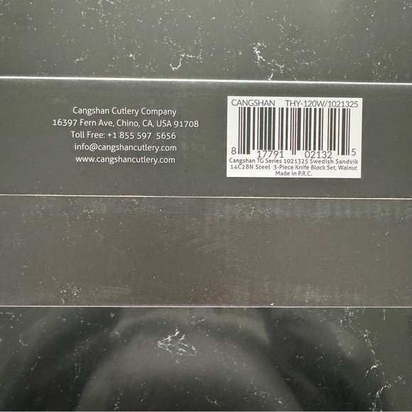 Cangshan TG Series 3-Piece Knife Block Set, Walnut - Picture 2 of 3